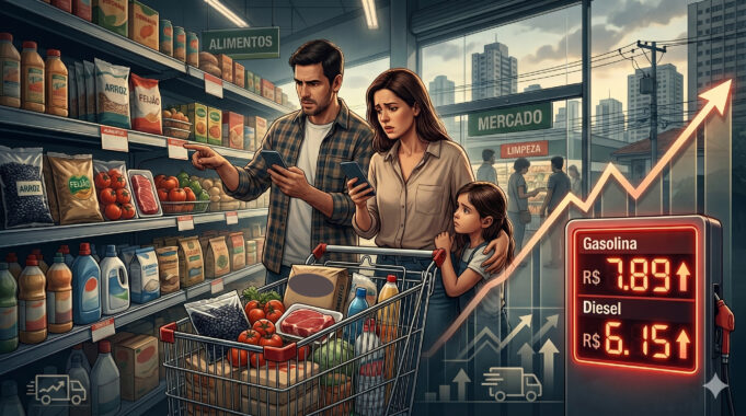 Custo de vida sobe na RMSP com pressão de alimentos e combustíveis